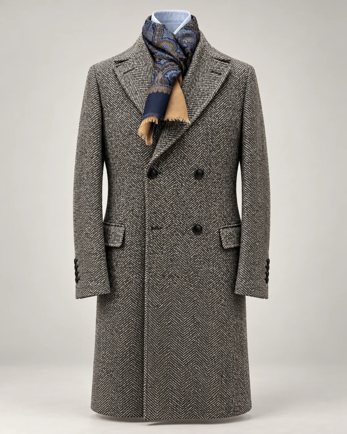 Manteau croisé à chevrons — Vue produit