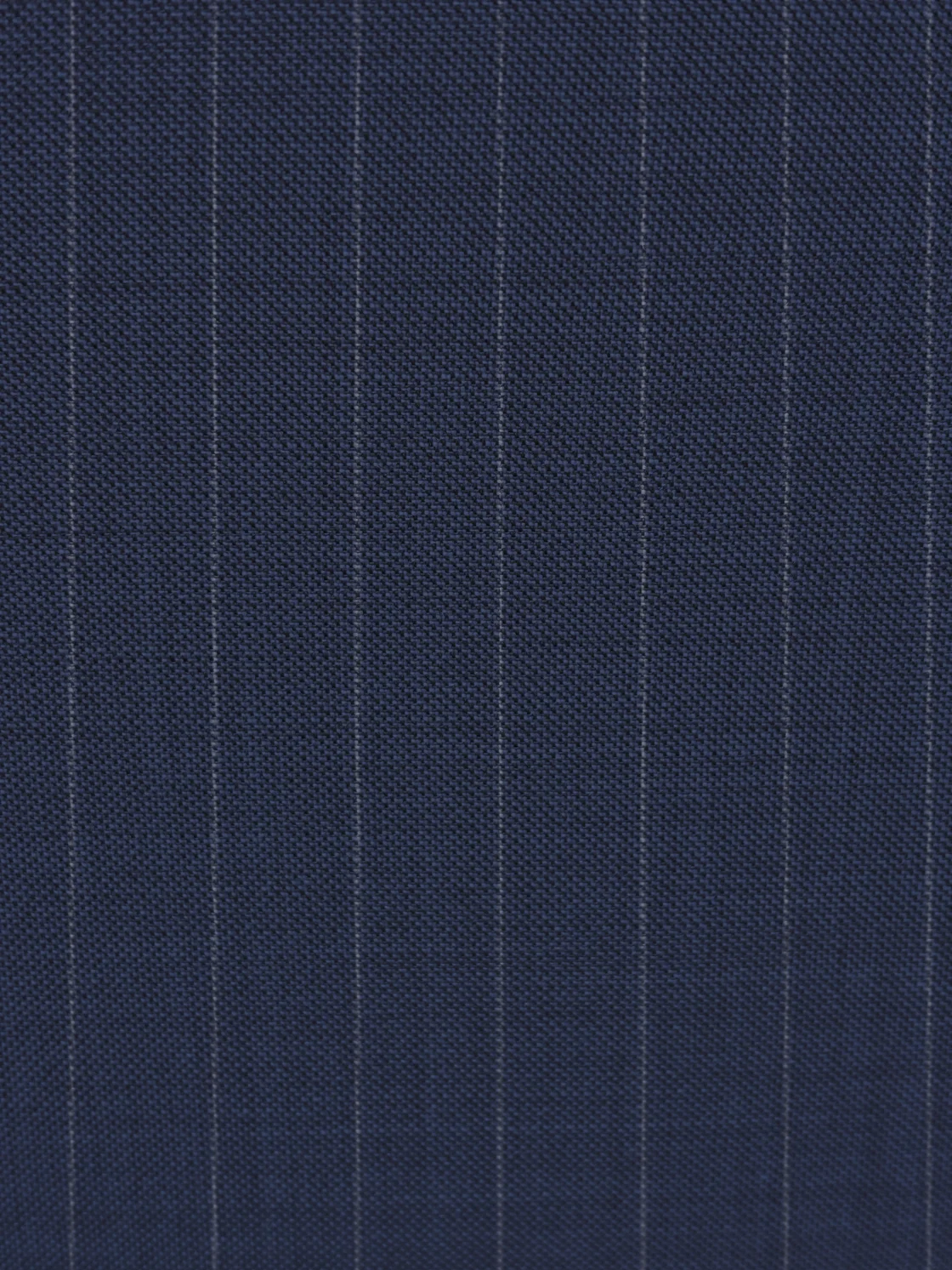 Costume croisé bleu marine à rayures en pure laine — Texture du tissu