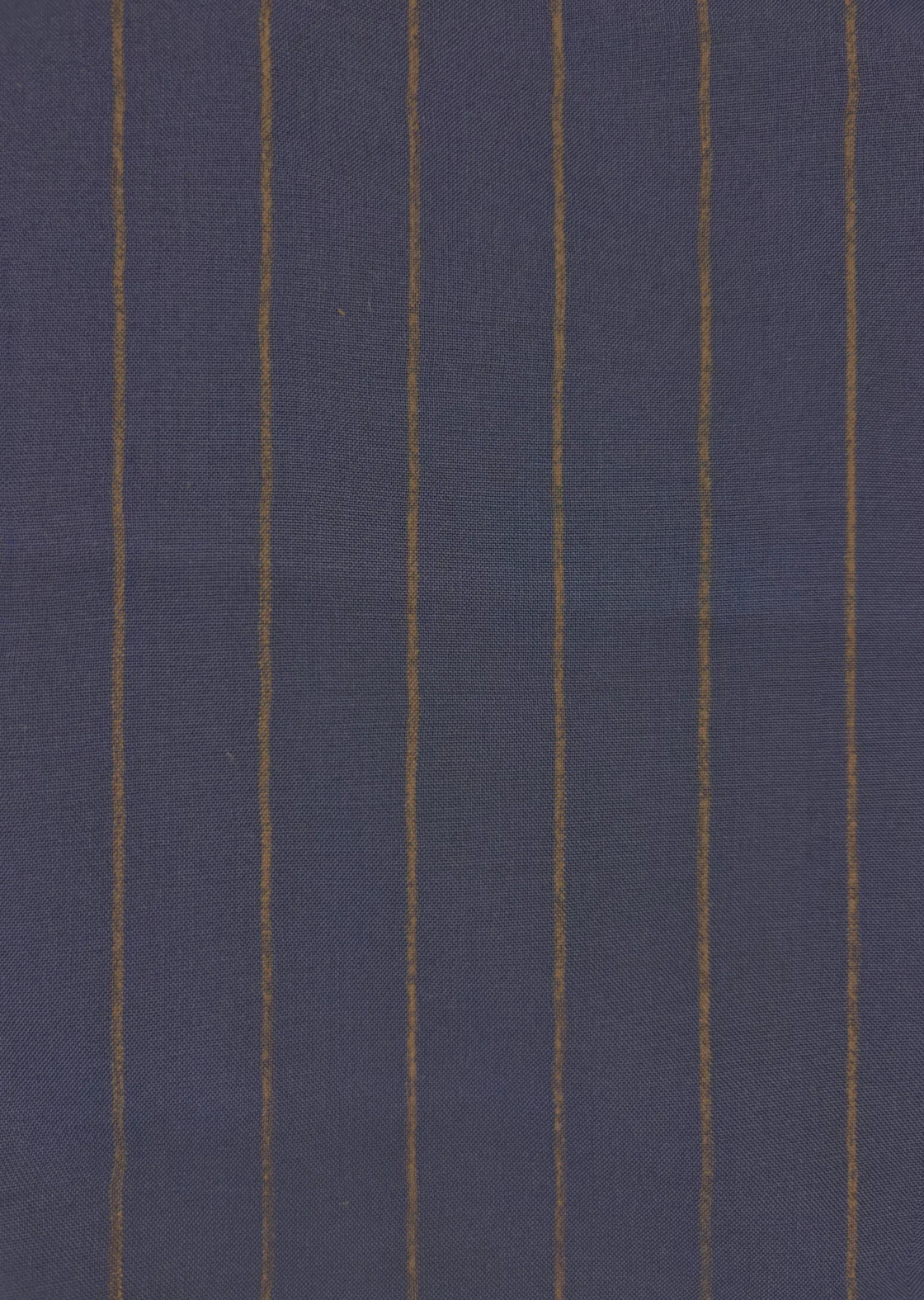 Costume bleu marine à rayures ocre en pure laine — Texture du tissu