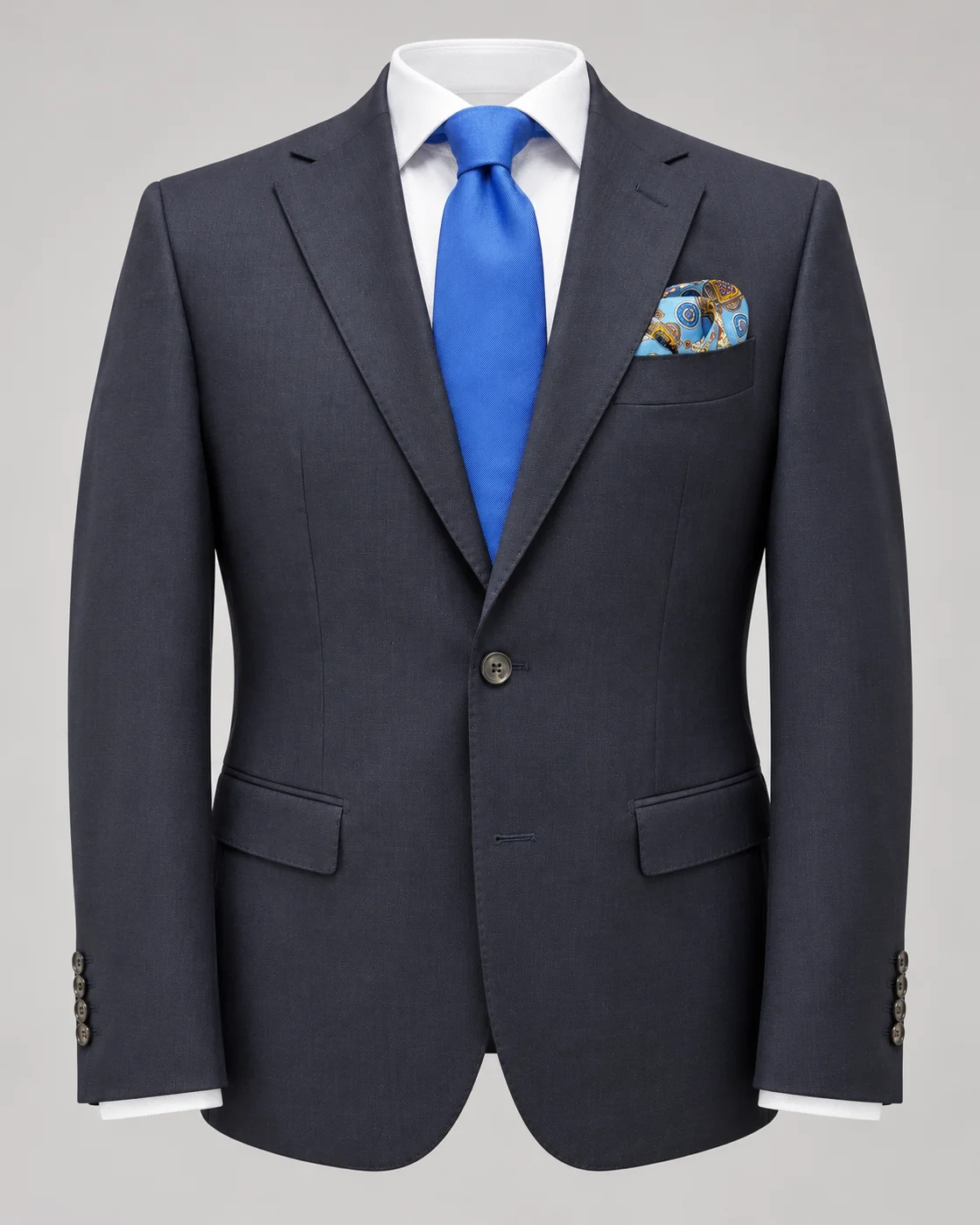 Costume bleu nuit en pure laine — Vue produit